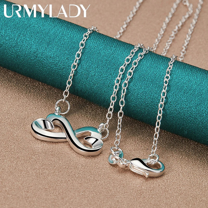 925 sterling silver lady women gift creative ring necklace stud earrings fashion jewelry set wedding party nice